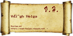 Végh Helga névjegykártya