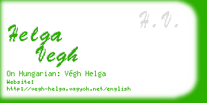 helga vegh business card